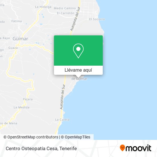Mapa Centro Osteopatía Cesa