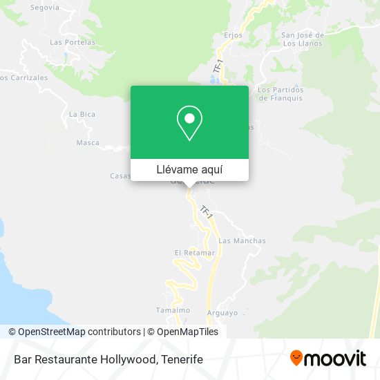 Mapa Bar Restaurante Hollywood