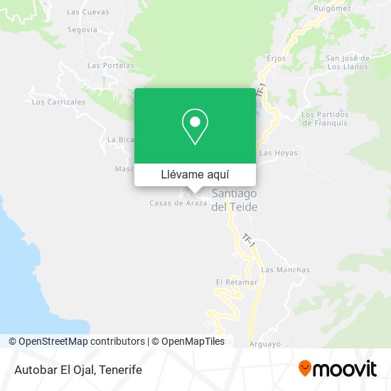 Mapa Autobar El Ojal