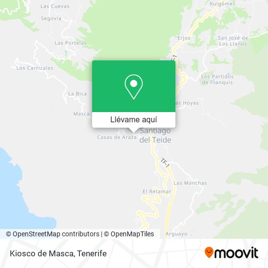 Mapa Kiosco de Masca