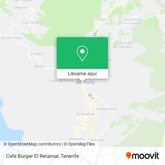 Mapa Café Burger El Retamar