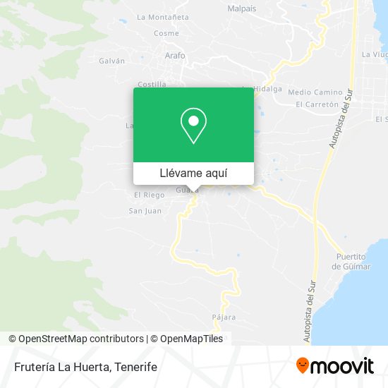 Mapa Frutería La Huerta