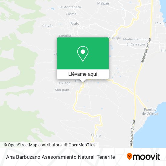 Mapa Ana Barbuzano Asesoramiento Natural