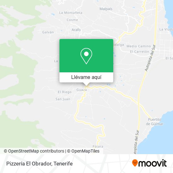 Mapa Pizzería El Obrador