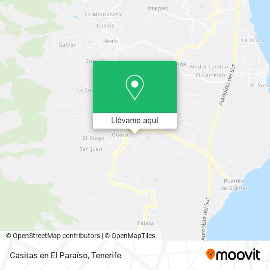 Mapa Casitas en El Paraíso