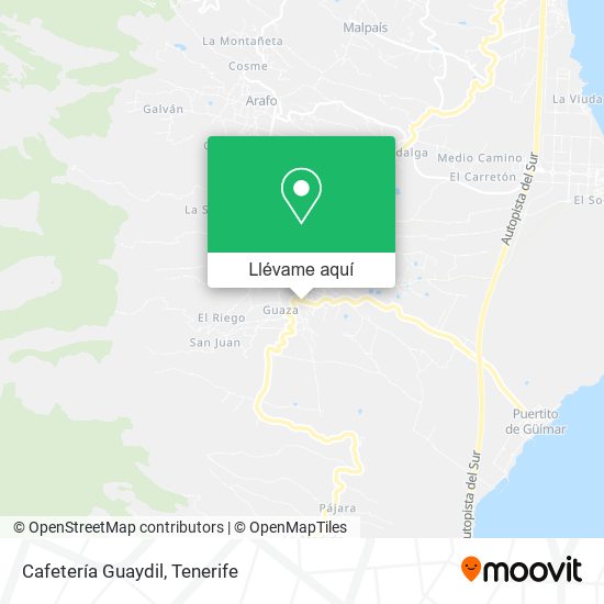 Mapa Cafetería Guaydil