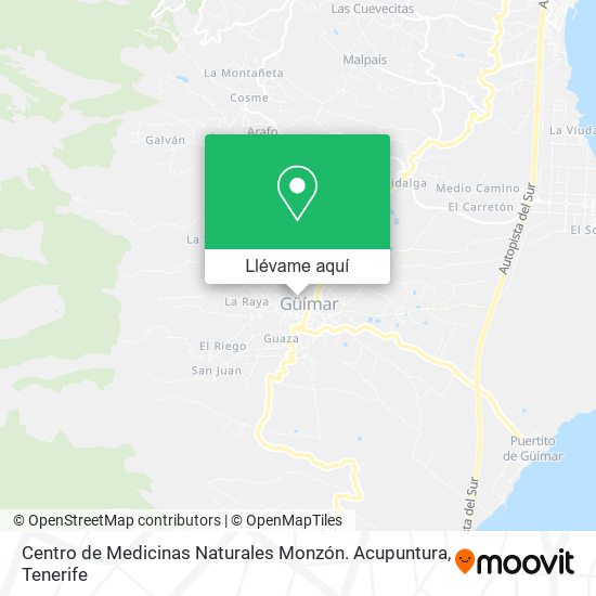 Mapa Centro de Medicinas Naturales Monzón. Acupuntura