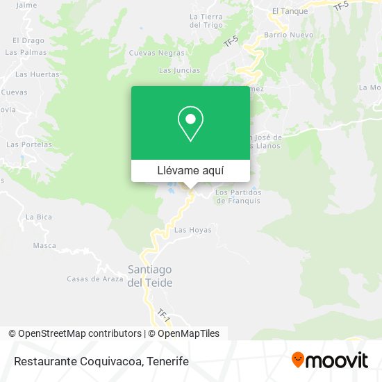 Mapa Restaurante Coquivacoa