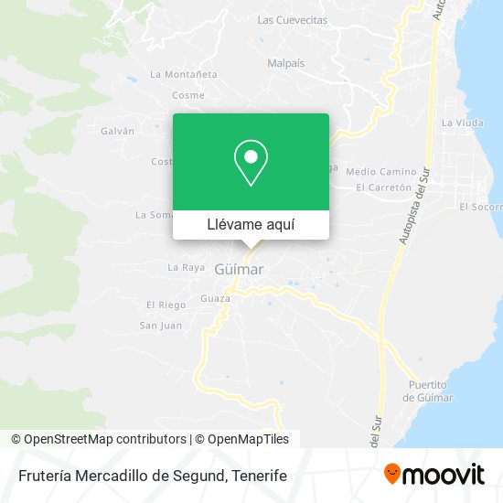 Mapa Frutería Mercadillo de Segund