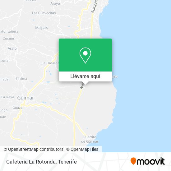 Mapa Cafetería La Rotonda