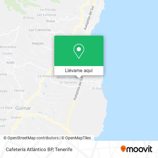 Mapa Cafetería Atlántico BP