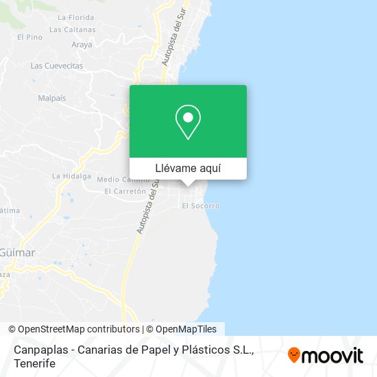 Mapa Canpaplas - Canarias de Papel y Plásticos S.L.