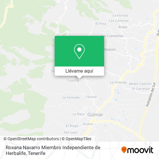 Mapa Roxana Navarro Miembro Independiente de Herbalife