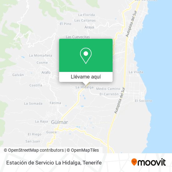 Mapa Estación de Servicio La Hidalga