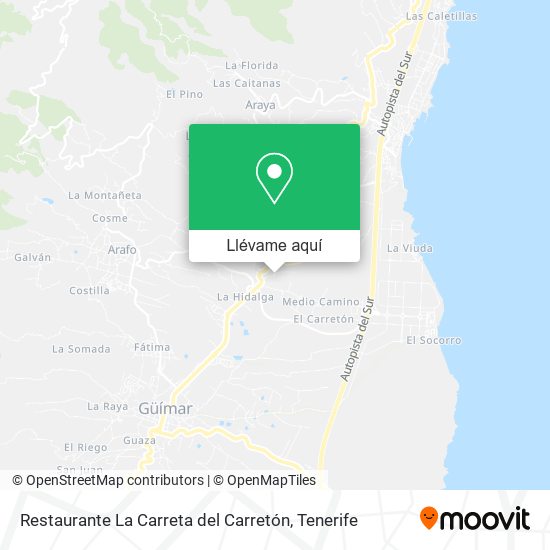 Mapa Restaurante La Carreta del Carretón