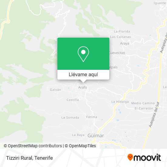 Mapa Tizziri Rural
