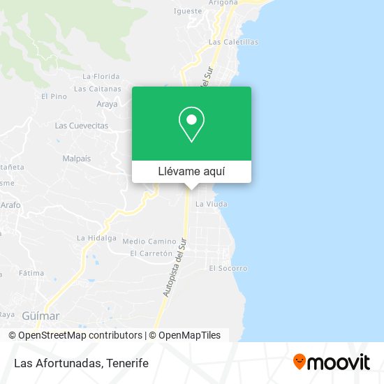 Mapa Las Afortunadas