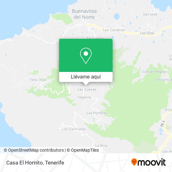 Mapa Casa El Hornito