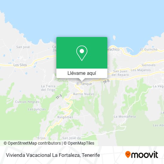 Mapa Vivienda Vacacional La Fortaleza