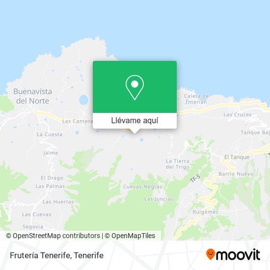 Mapa Frutería Tenerife