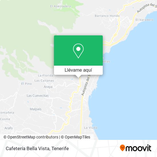 Mapa Cafetería Bella Vista