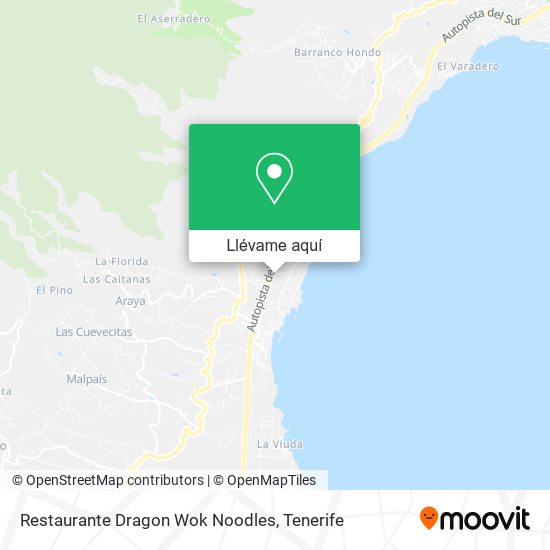 Mapa Restaurante Dragon Wok Noodles