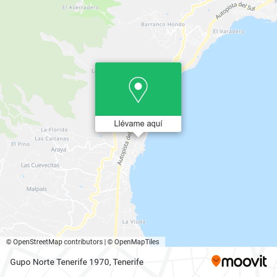 Mapa Gupo Norte Tenerife 1970