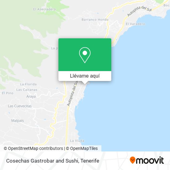 Mapa Cosechas Gastrobar and Sushi