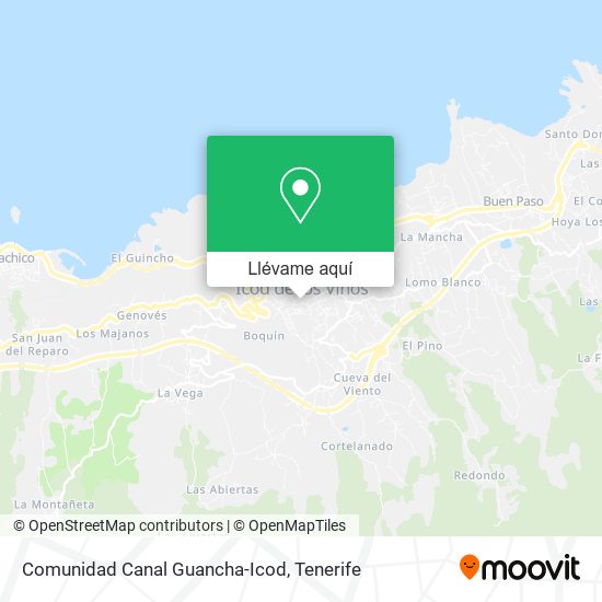 Mapa Comunidad Canal Guancha-Icod