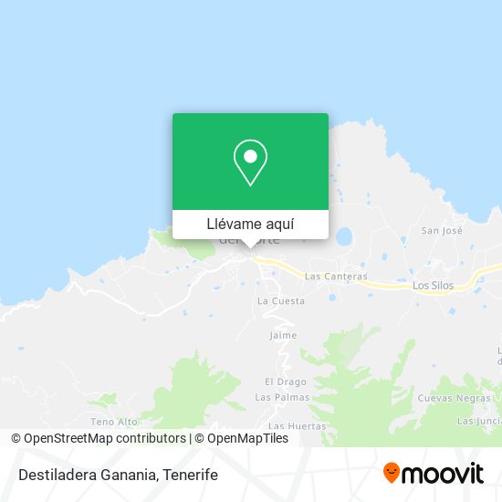 Mapa Destiladera Ganania
