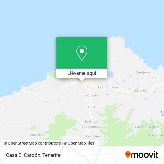 Mapa Casa El Cardón