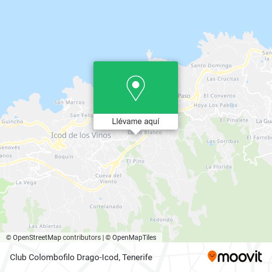 Mapa Club Colombofilo Drago-Icod
