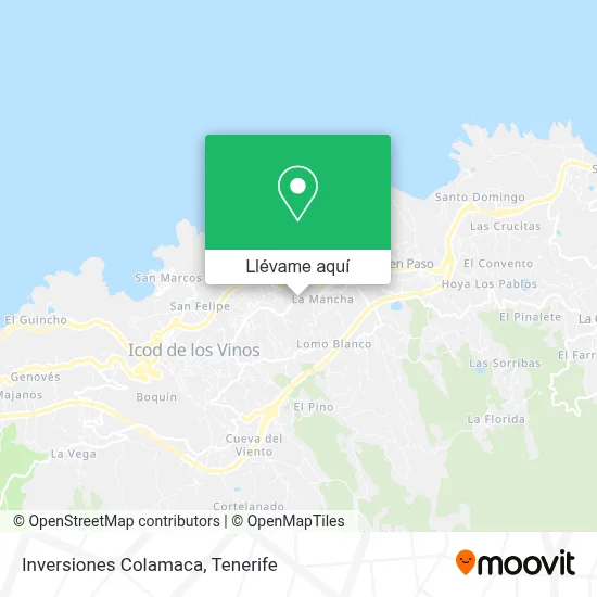 Mapa Inversiones Colamaca