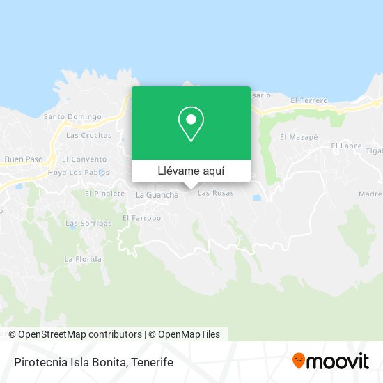 Mapa Pirotecnia Isla Bonita