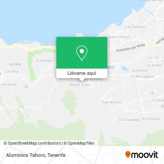 Mapa Aluminios Tahoro
