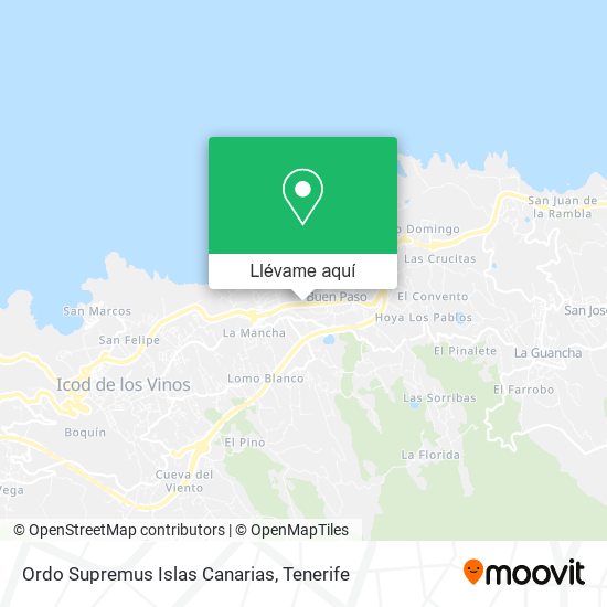Mapa Ordo Supremus Islas Canarias