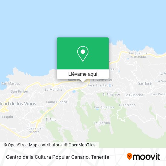 Mapa Centro de la Cultura Popular Canario