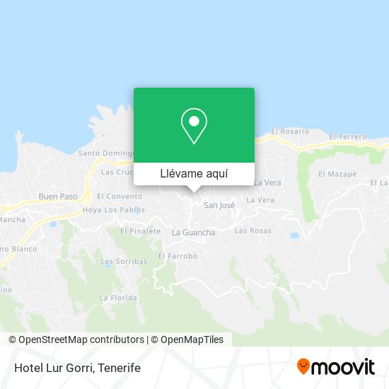 Mapa Hotel Lur Gorri