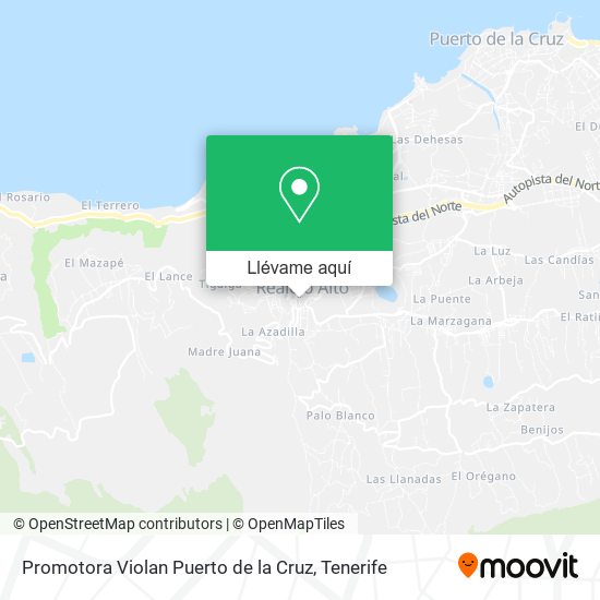 Mapa Promotora Violan Puerto de la Cruz