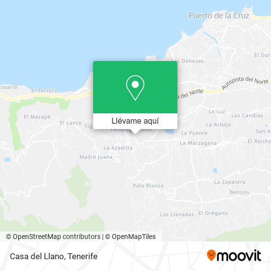 Mapa Casa del Llano