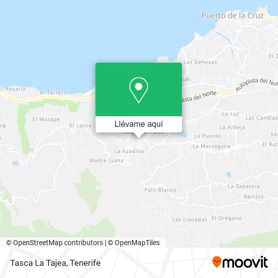 Mapa Tasca La Tajea