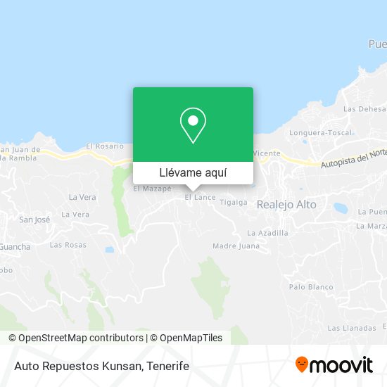 Mapa Auto Repuestos Kunsan