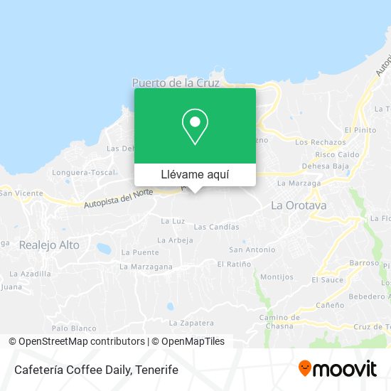 Mapa Cafetería Coffee Daily