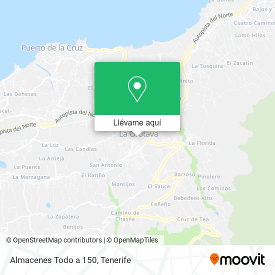 Mapa Almacenes Todo a 150
