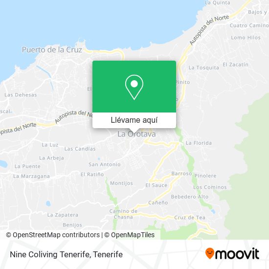 Mapa Nine Coliving Tenerife