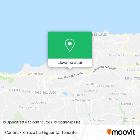 Mapa Cantina-Terraza La Higuerita
