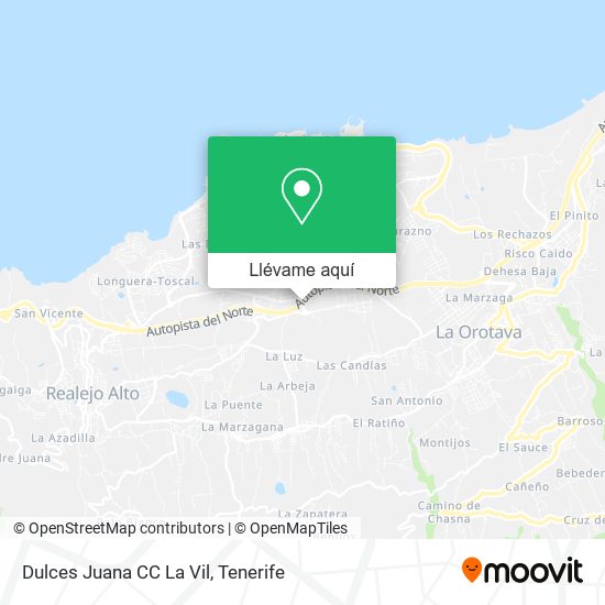 Mapa Dulces Juana CC La Vil