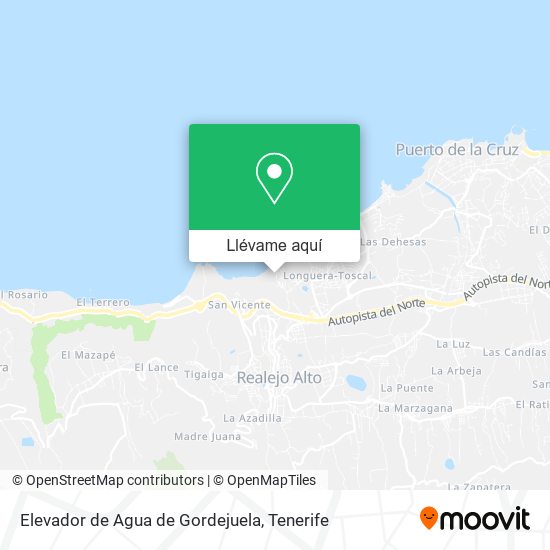 Mapa Elevador de Agua de Gordejuela