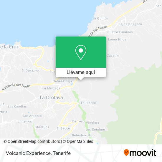 Mapa Volcanic Experience