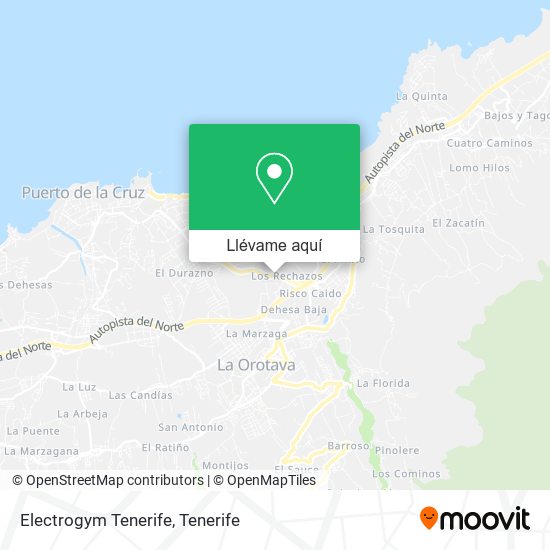 Mapa Electrogym Tenerife